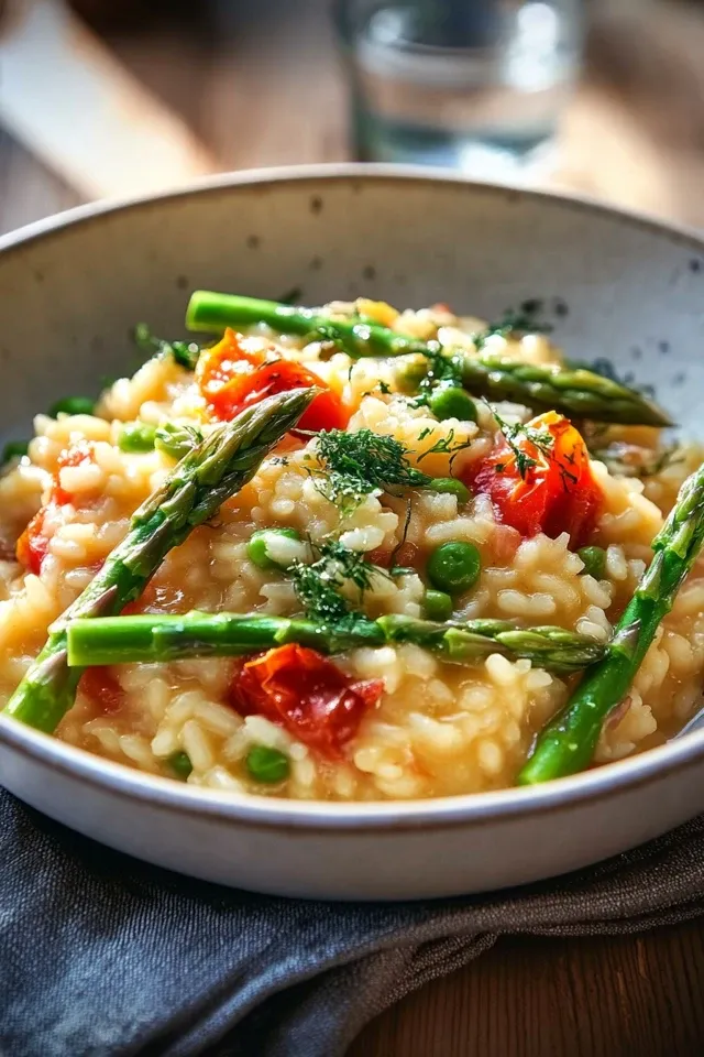 Zitronen-Tomaten-Spargel Risotto: Aromatisch und Einfach