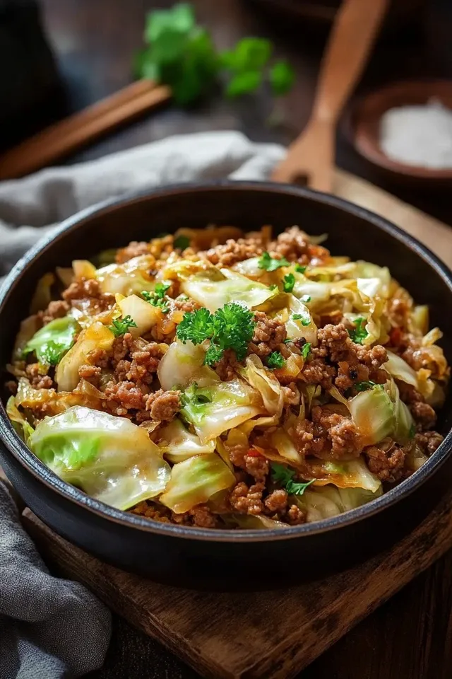 Bombastische Spitzkohl-Hackfleisch-Pfanne für die ganze Familie
