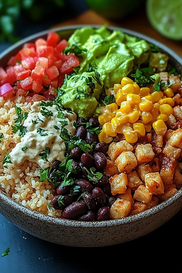 Bunte Burrito-Bowl für jeden Anlass