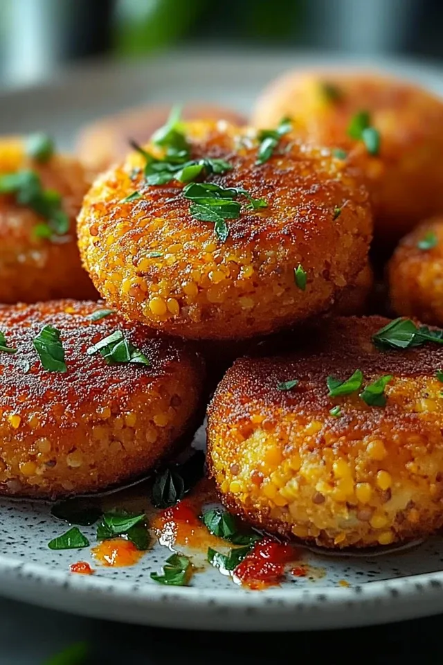 Knusprige Linsenkroketten aus der Heißluftfritteuse
