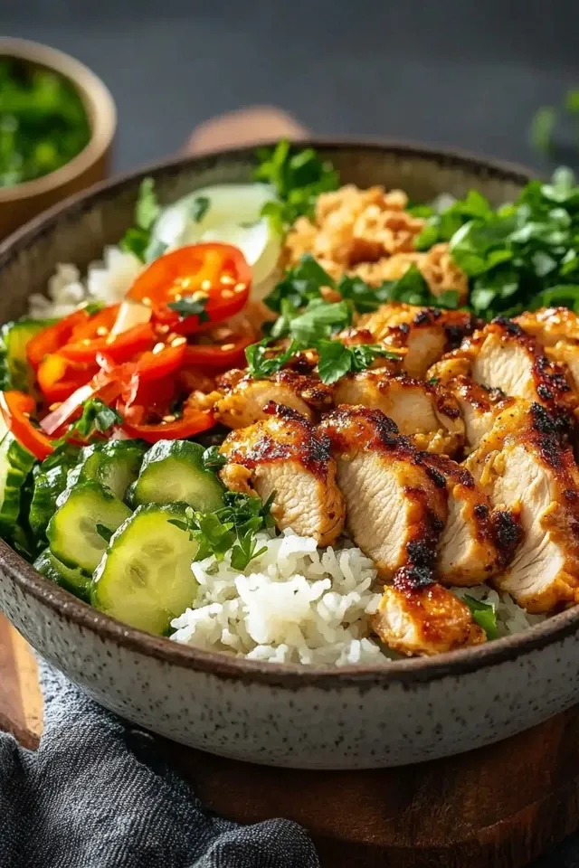 Cremige Hähnchen Bowl für den perfekten Genuss