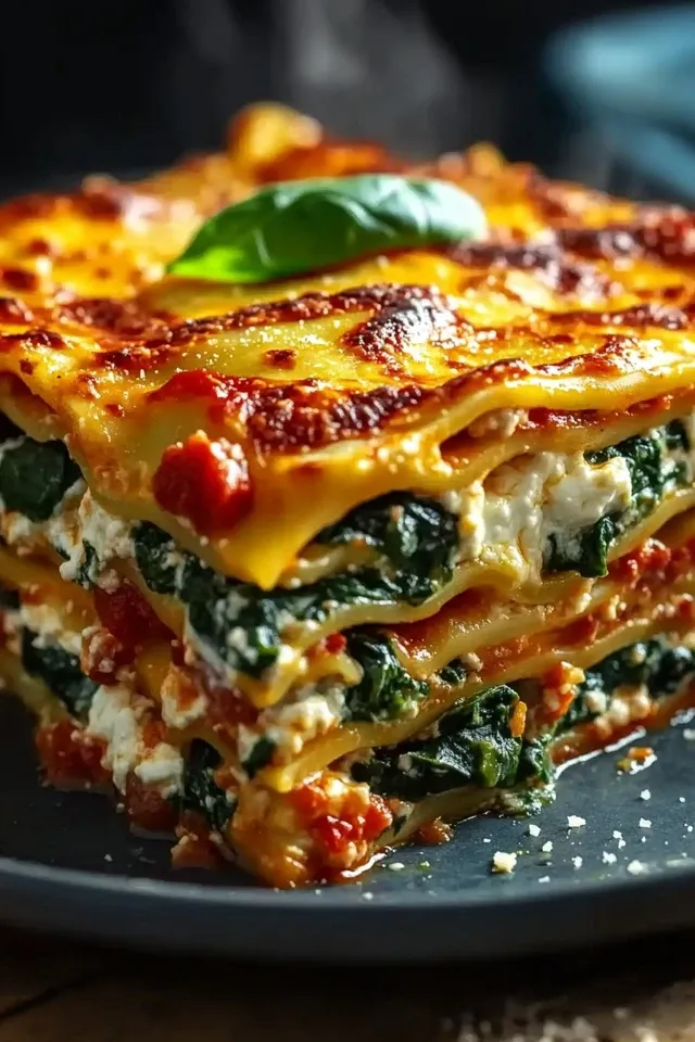 Cremige High Protein Veggie Lasagne für jeden Tag