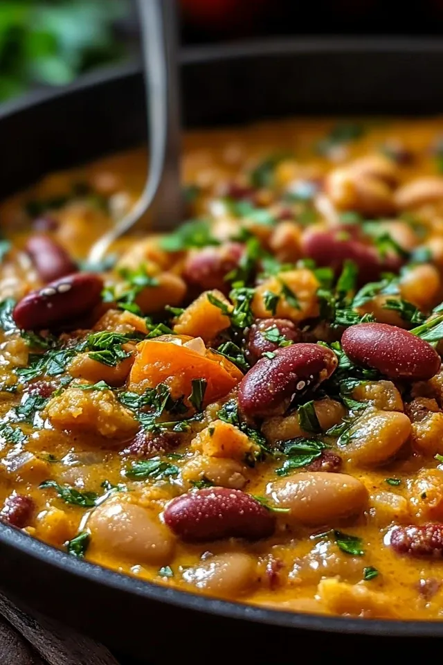 Cremige Tomaten Bohnen Pfanne: Ein schnelles Rezept