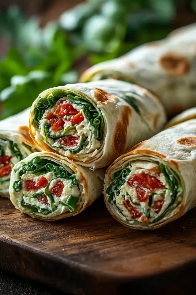 Vegetarische Wrap Röllchen: Der Party Hit