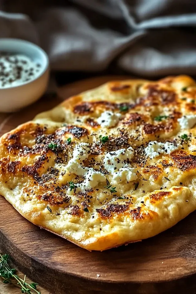 Hüttenkäse Fladenbrot ohne Hefe – Einfach und Lecker