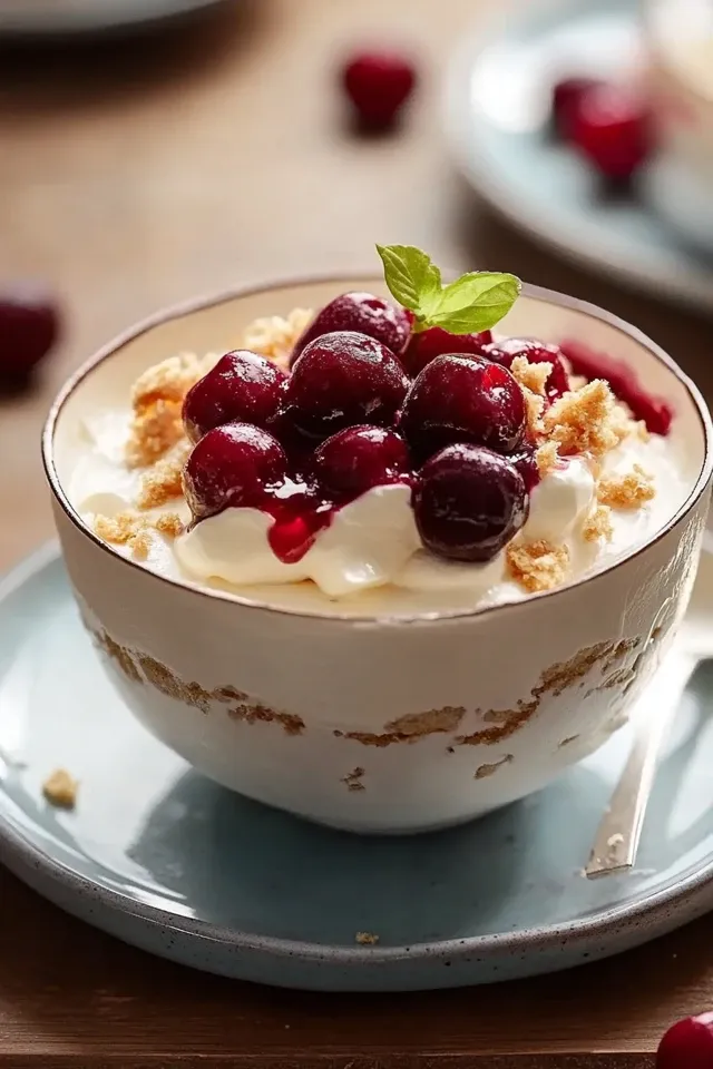 Engelscreme Dessert: Himmlisch leicht mit Kirsch-Extrakt