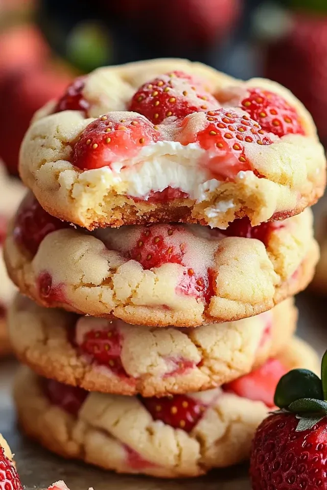 Erdbeer Frischkäse Cookies – Verführerisch und Einfach