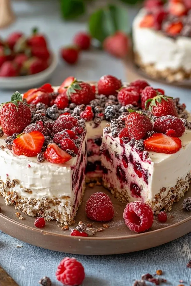 Erdbeer-Stracciatella-Torte – cremig, fruchtig & schokoladig