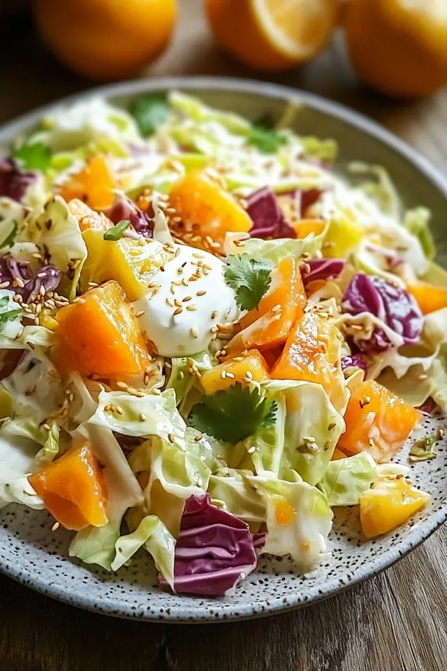 Fruchtiger Chinakohlsalat mit Joghurt – Gesund & Einfach