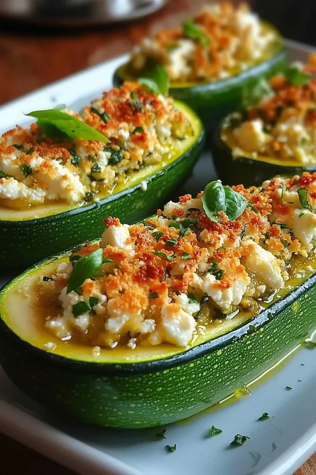 Gefüllte Zucchini mit Feta – Ein köstliches Sommergericht