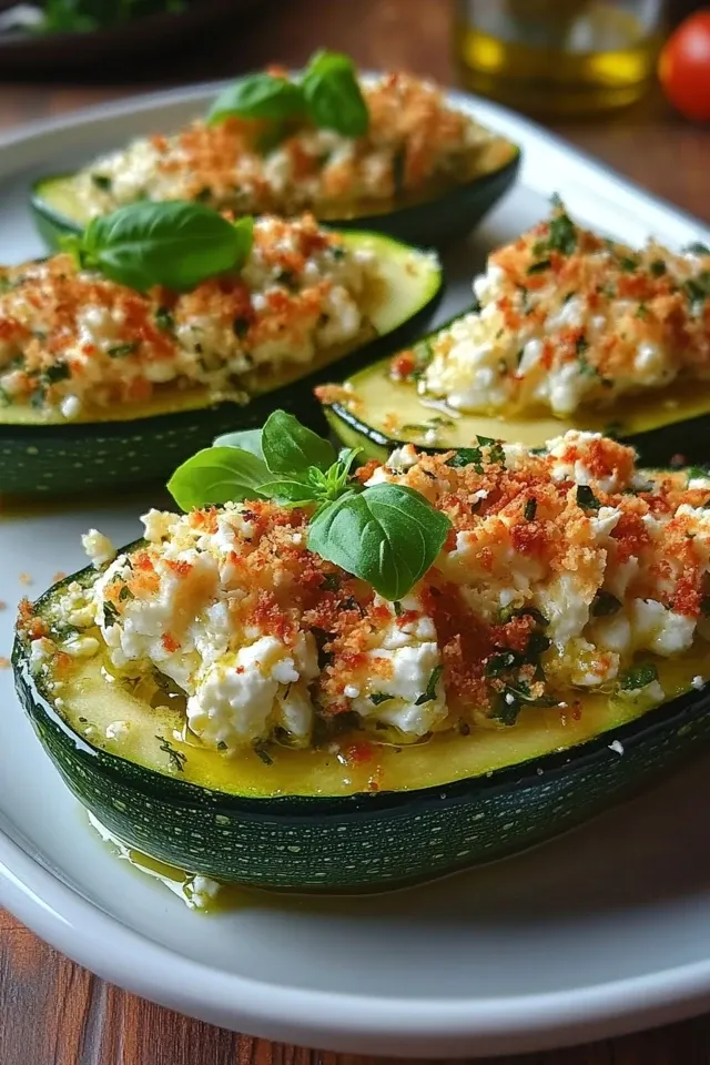 Gefüllte Zucchini mit Feta: Ein Genuss für jeden Anlass