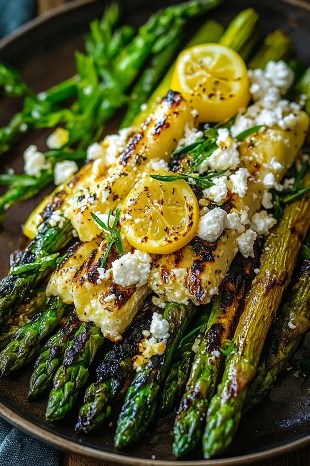 Gegrillter Spargel mit Zitrone und Feta: Ein Rezept für Genießer