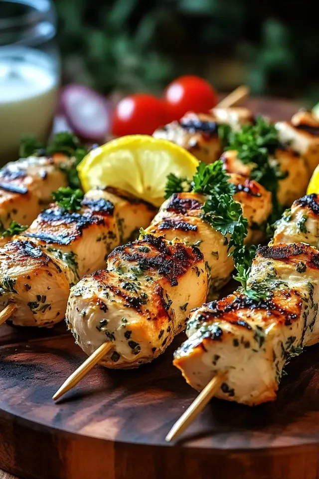 Griechische Zitronen Hähnchenspieße: Ein Geschmackserlebnis