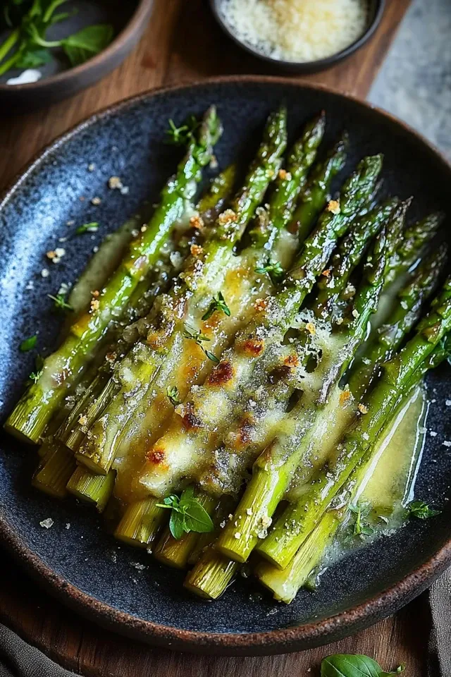 Grüner Spargel mit Parmesankruste: Ein unwiderstehliches Rezept