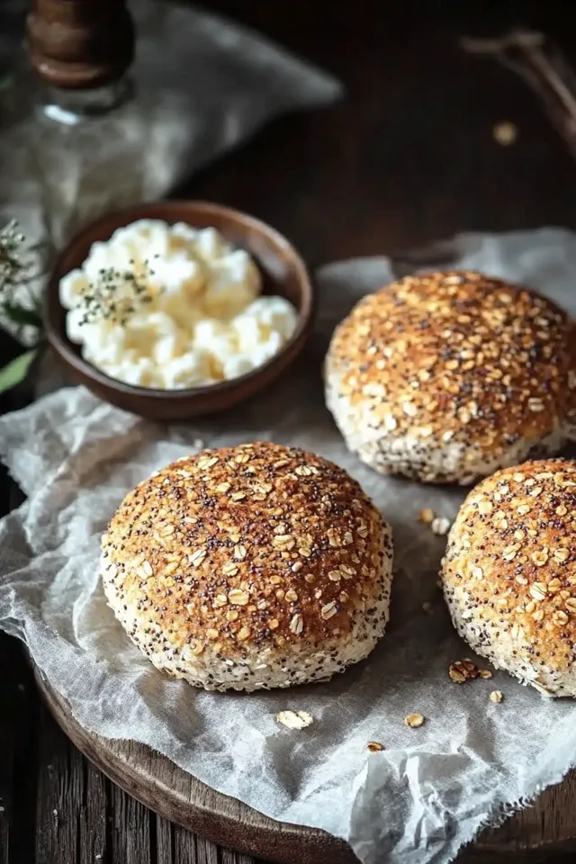 Proteinreiche Haferflockenbrötchen – gesund & lecker