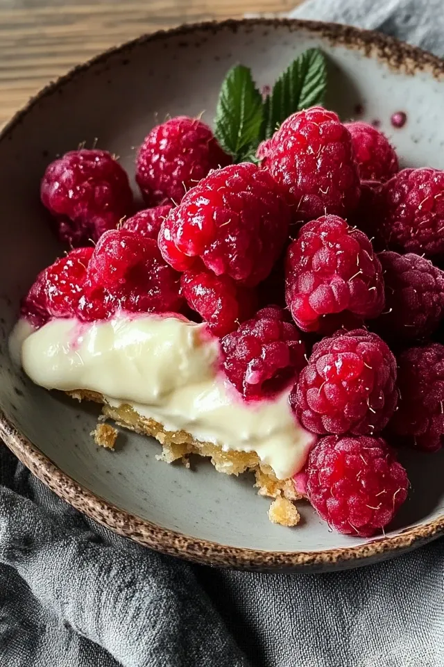 Himbeer mit Schmandcreme: Ein fruchtiger Genuss