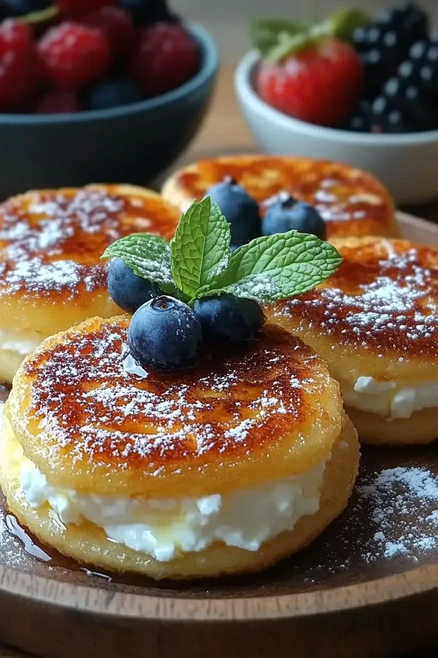 Hohe Protein Quark Taler für ein gesundes Frühstück
