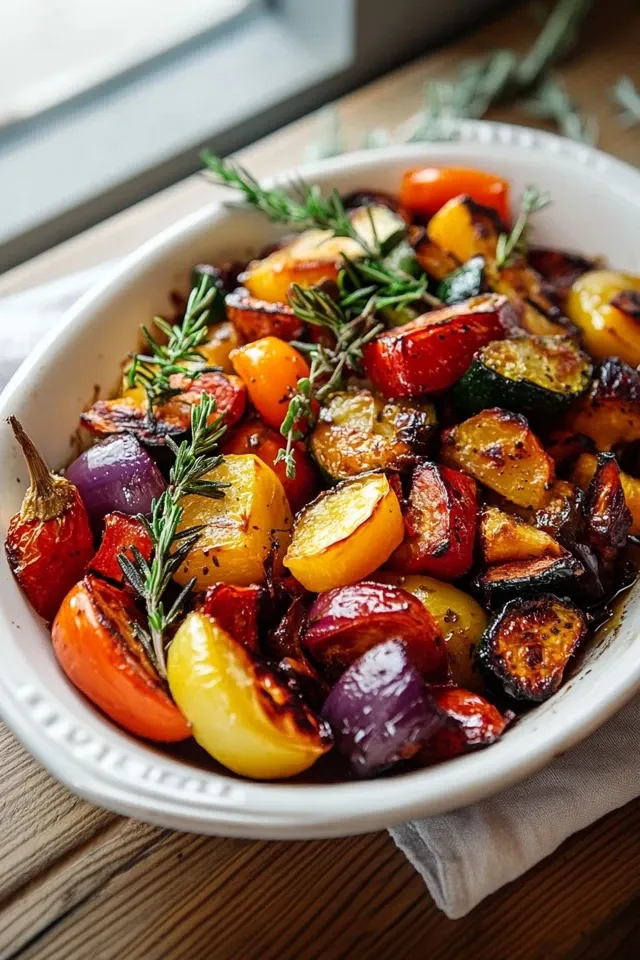 Honig-Balsamico Ofengemüse: Ein veganes Geschmackserlebnis