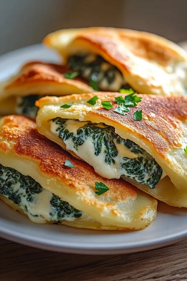Kartoffeltaschen mit Spinat-Frischkäse: Ein Genuss für jeden Tag