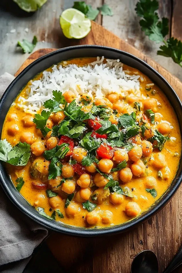 Kichererbsen-Curry mit Kokosmilch: Ein Fest der Aromen