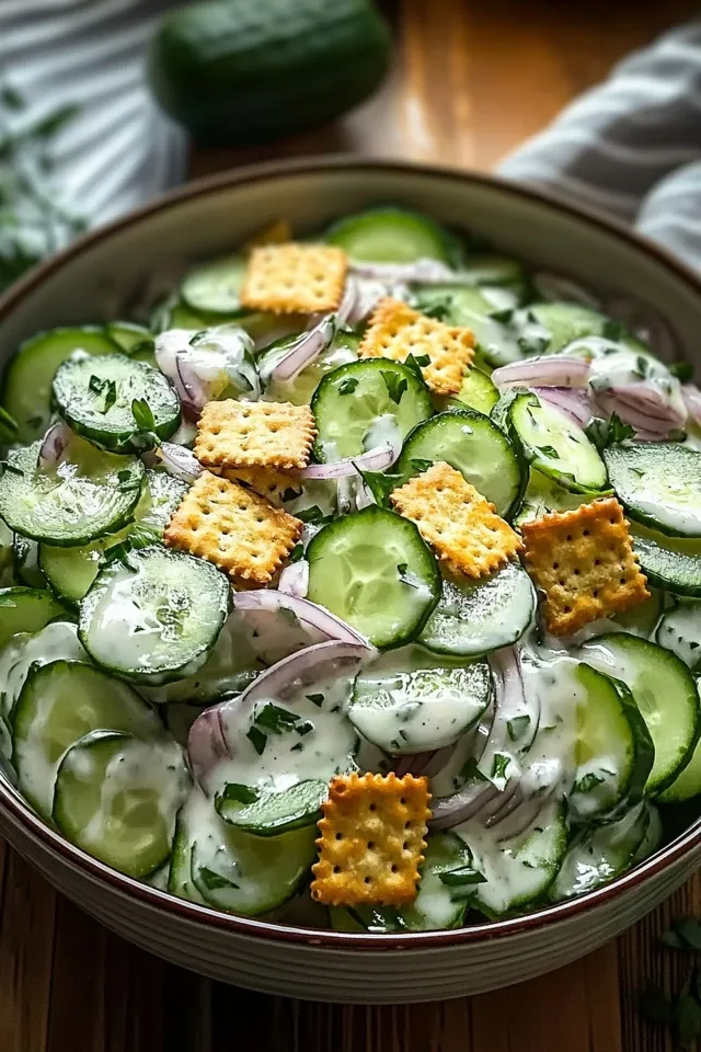 Klassischer Gurken-Ranch-Crack-Salat – Einfaches Rezept