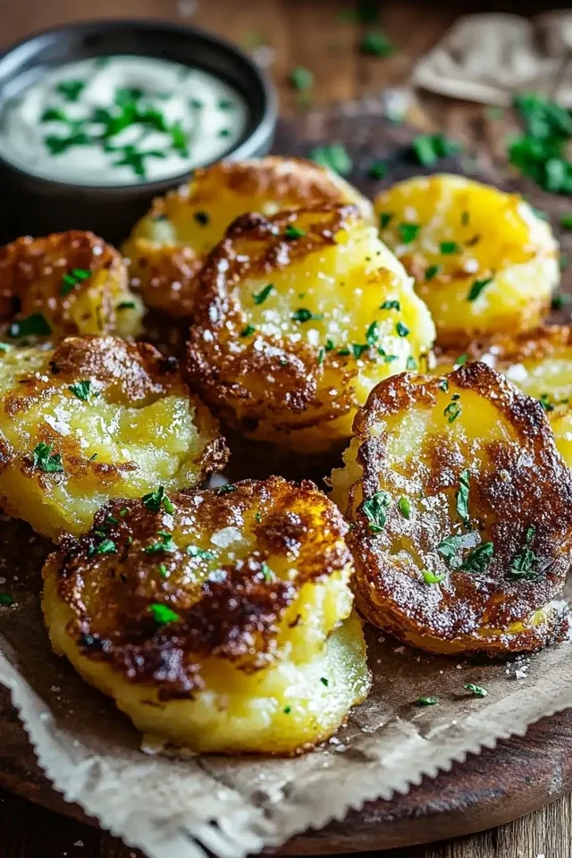 Knusprige Quetschkartoffeln perfekt zubereitet