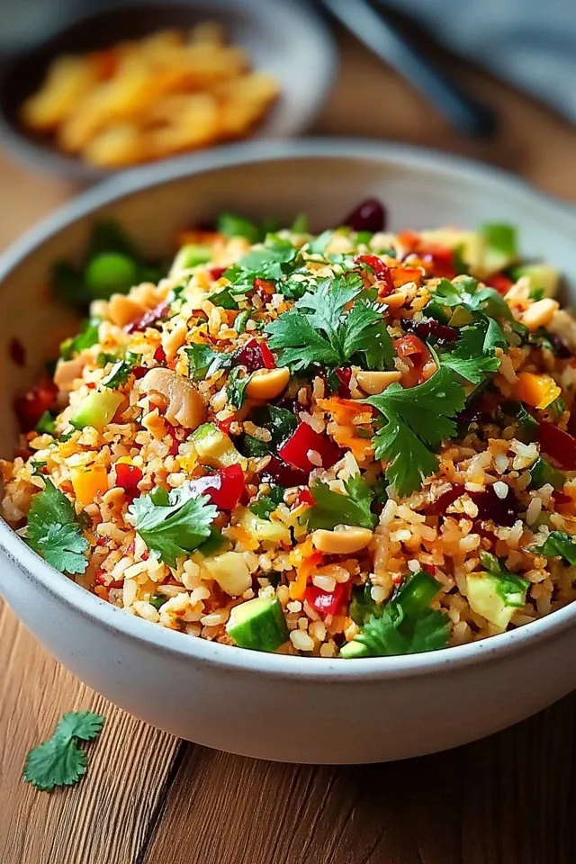 Knuspriger Erdnuss-Chili-Reissalat: Das perfekte Sommer-Rezept!
