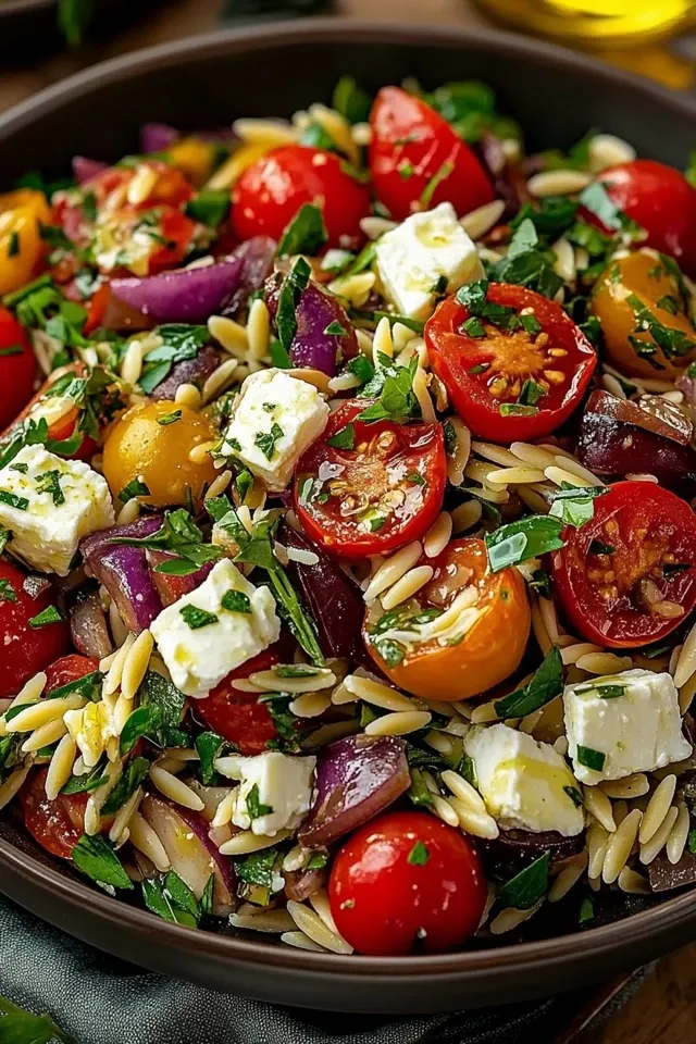 Kritharaki Salat mit Feta: Ein erfrischendes Rezept für jeden Anlass