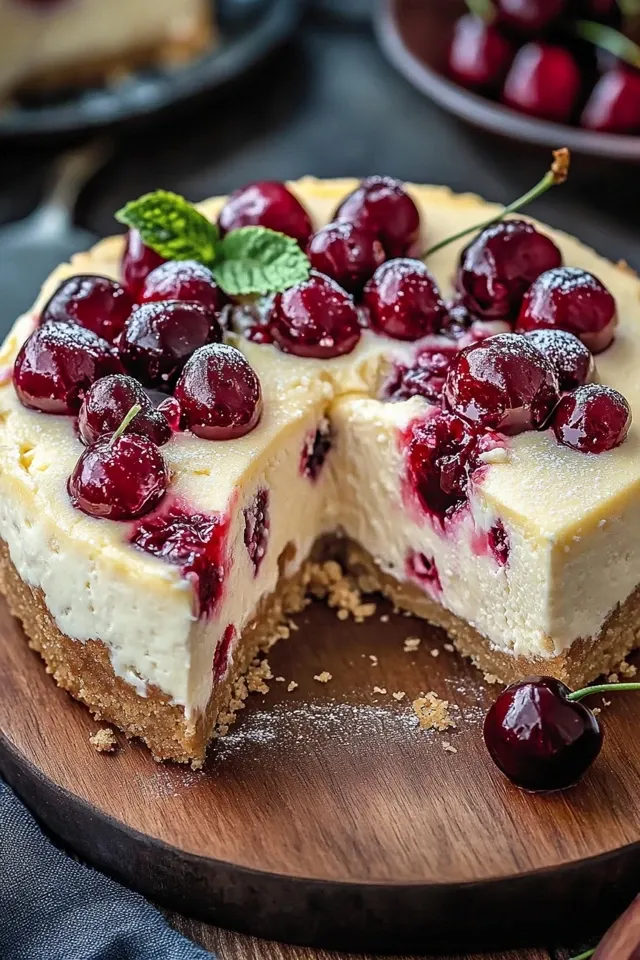 Käsekuchen mit Kirschen: Ein himmlisches Rezept