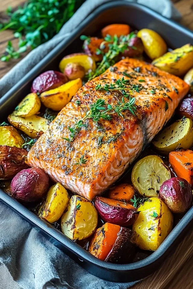 Lachs aus dem Ofen mit Gemüse: Ein einfaches Rezept für alle