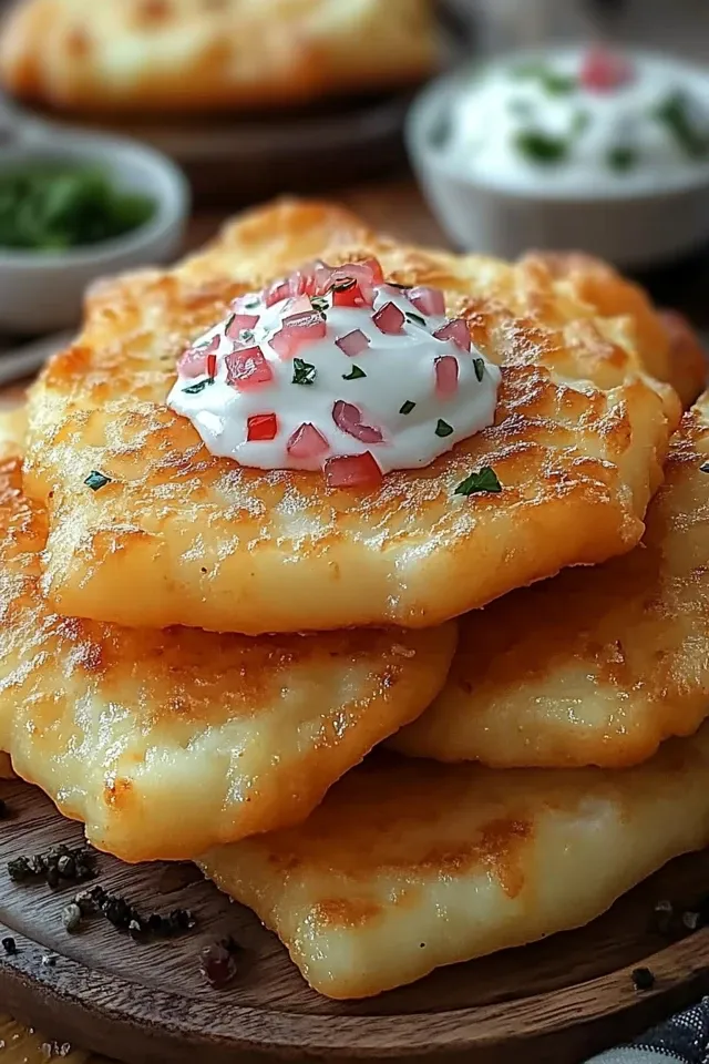 Langos aus der Heißluftfritteuse – Knusprig und Lecker