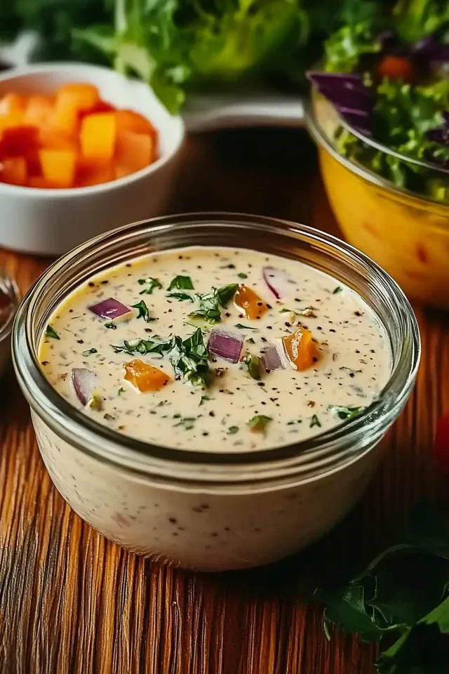 Köstliche Salatsoße für Restaurant-Geschmack