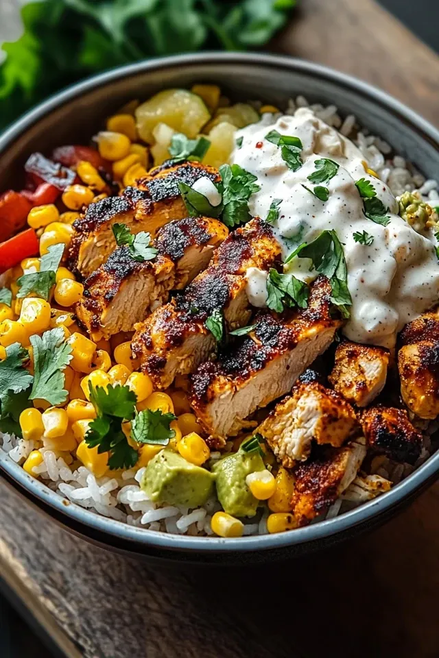 Street Corn Hähnchen Reis Bowl – Ein Genuss für die Sinne