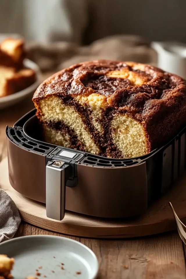 Marmorkuchen im Airfryer – Saftig, schnell und lecker!