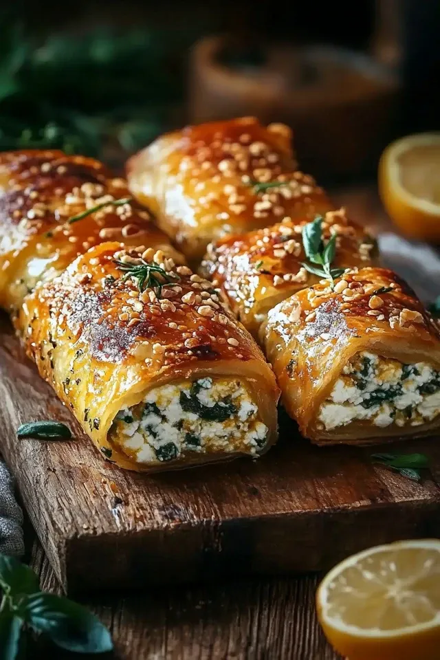 Knusprige Ofen-Feta-Röllchen für jeden Anlass