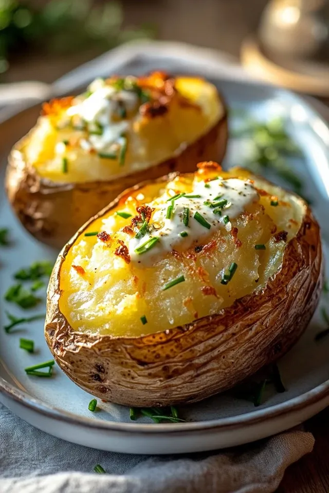 Perfekte Airfryer Ofenkartoffeln: Knusprig und Zart!