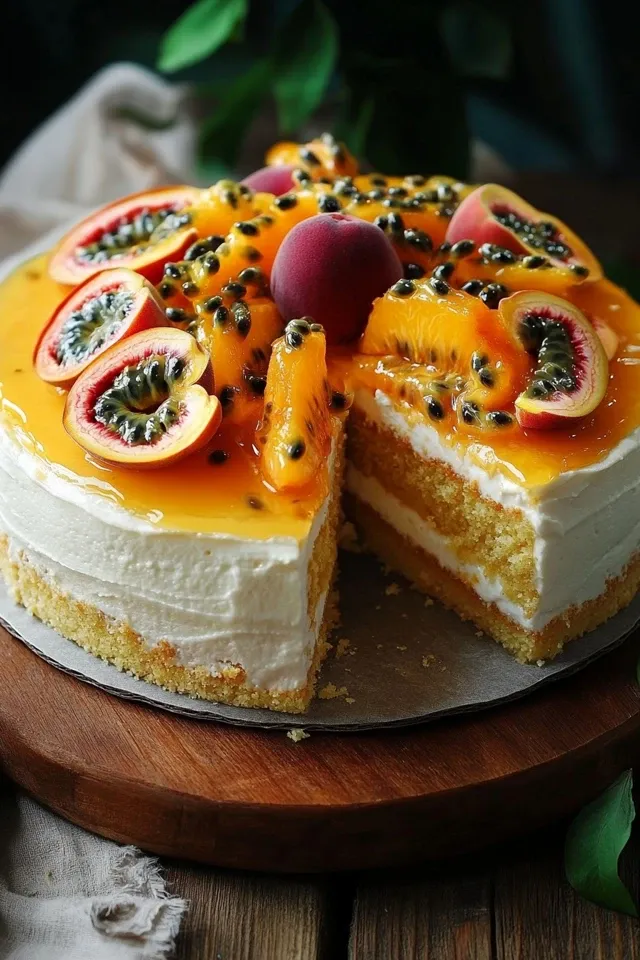 Pfirsich-Maracuja-Torte – Ein fruchtiger Genuss