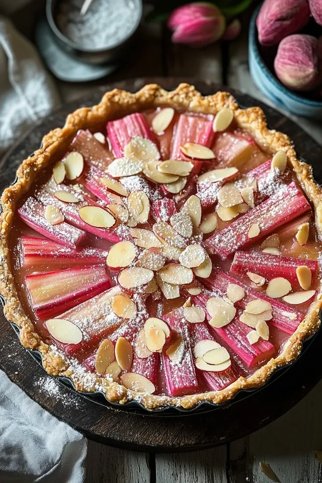 Rhabarber Tarte mit Mandelcreme – Ein himmlisches Rezept