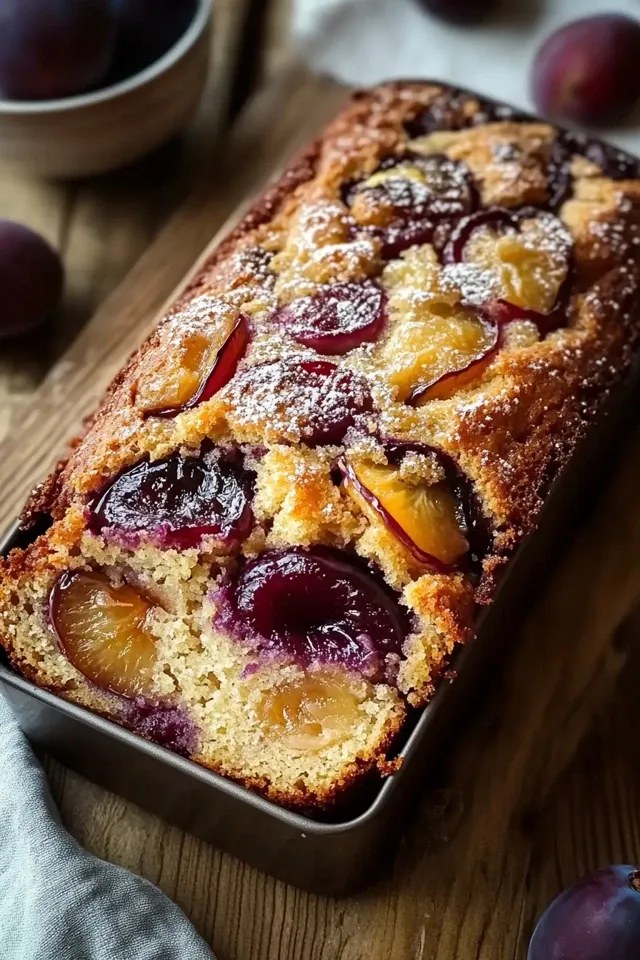 Saftiger Zwetschgenkuchen aus der Kastenform