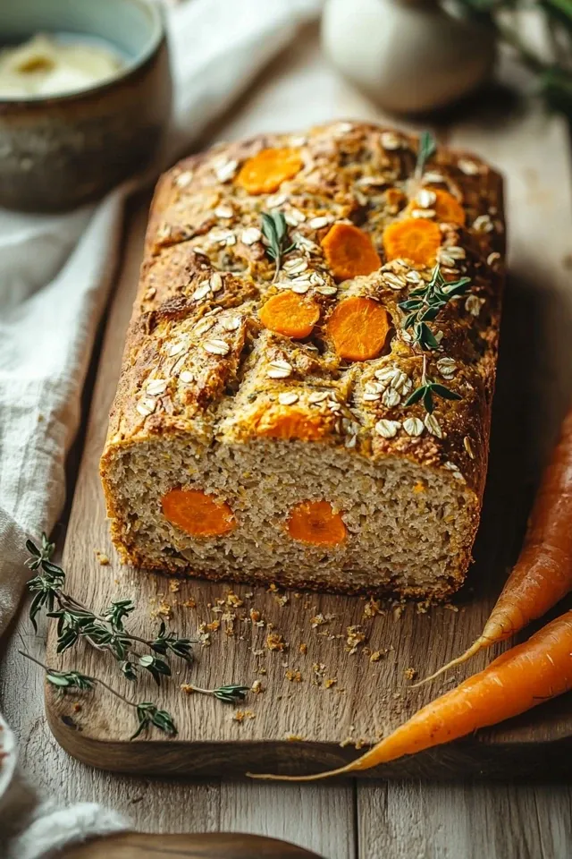 Saftiges Dinkel-Joghurt-Brot mit Möhren