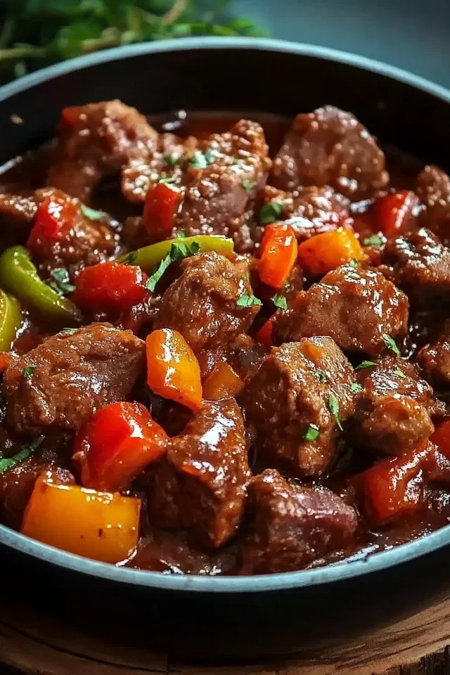 Schmackhafter Schaschliktopf für ein gemütliches Abendessen