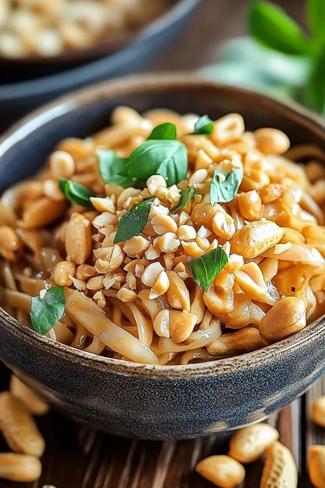 Thai Erdnudeln – Verführerisches veganes & glutenfreies Rezept