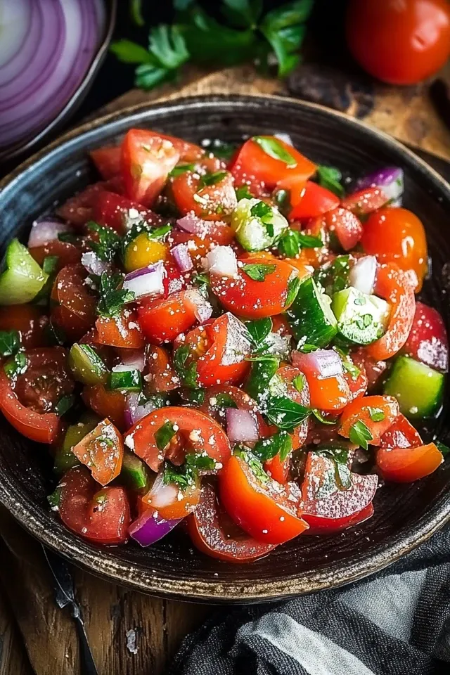 Türkischer Tomatensalat: Frisch, Einfach und Lecker