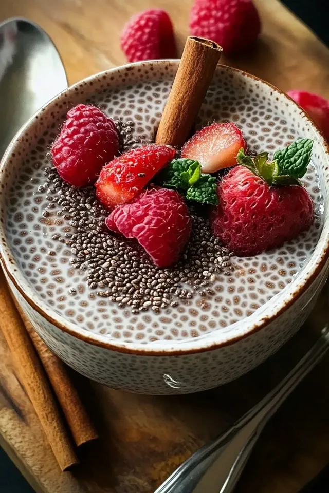 Cremiger Vanille Zimt Chia Pudding für ein gesundes Frühstück