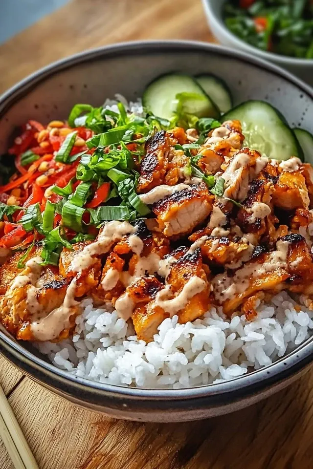 Würzige Hähnchen Bowl – Ein einfaches, herzhaftes Rezept