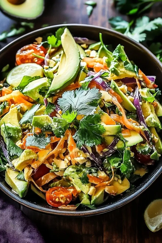 Zerissener Thai-Salat mit Avocado – Ein erfrischendes Sommergericht