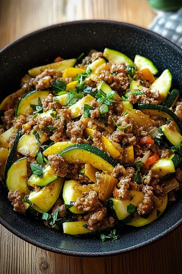 Leckere Zucchini-Hack-Pfanne für jeden Anlass