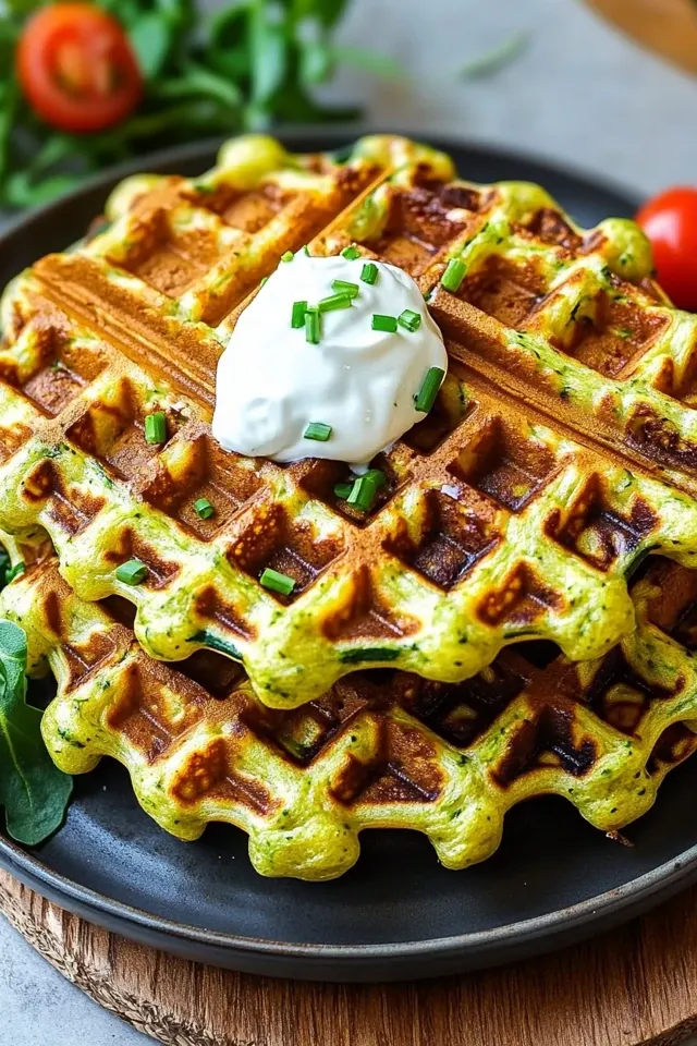 Zucchiniwaffeln mit Cheddar – Herzhaft und Unwiderstehlich