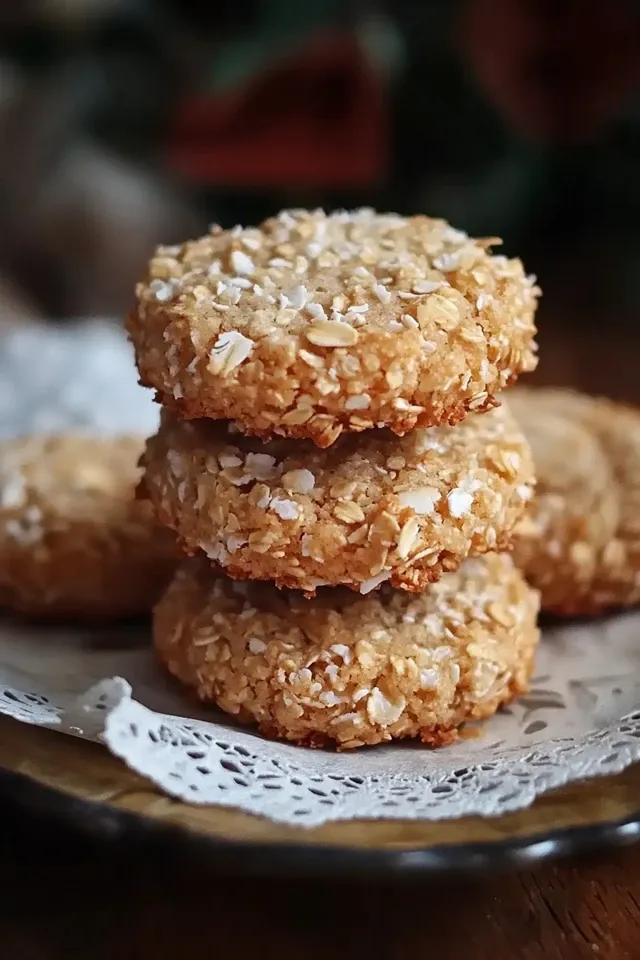 Zuckerfreie Kokos-Haferkekse für gesunde Snacks