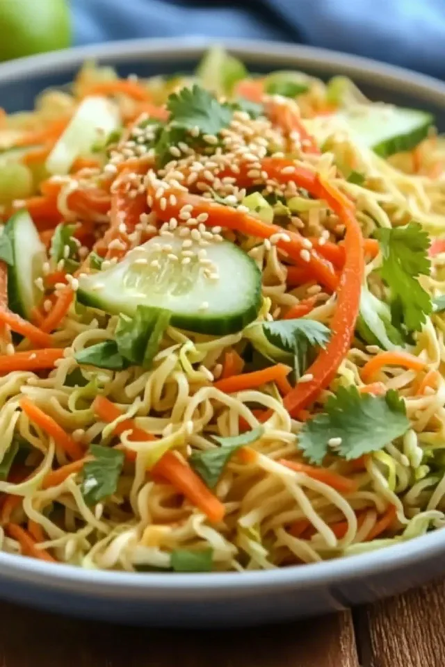Asiatischer Nudelsalat – Frisch und lecker